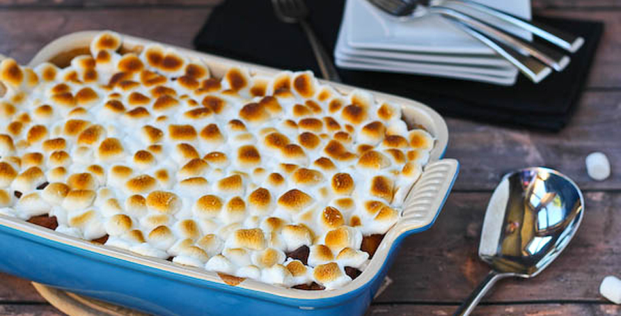 Sweet Potato Bread Pudding | Campfire Marshmallows