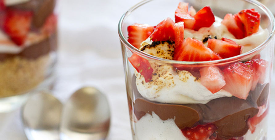 Strawberry S’more Trifles | Campfire Marshmallows