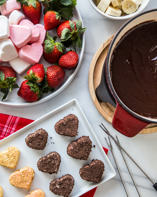 Chocolate Marshmallow Fondue Campfire Marshmallows