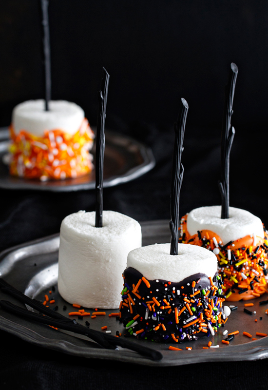 Halloween Marshmallow Pops Campfire Marshmallows