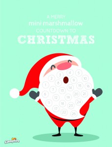 Marshmallow Countdown Christmas Calendar