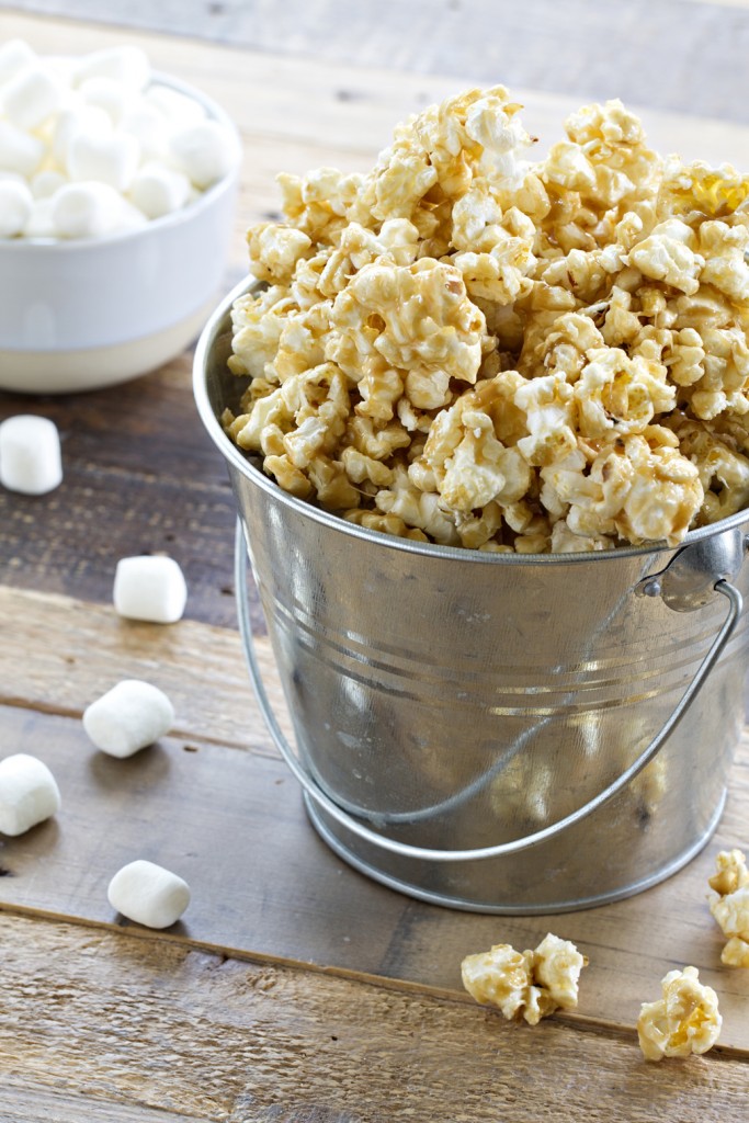 Easy Caramel Marshmallow Popcorn