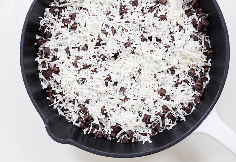 Rainbow S'mores Skillet coconut