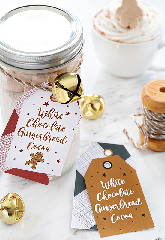 White Chocolate Gingerbread Cocoa Mix Printable