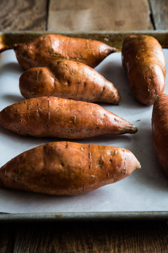 Sweet Potatoes with olive oil Ready for Oven