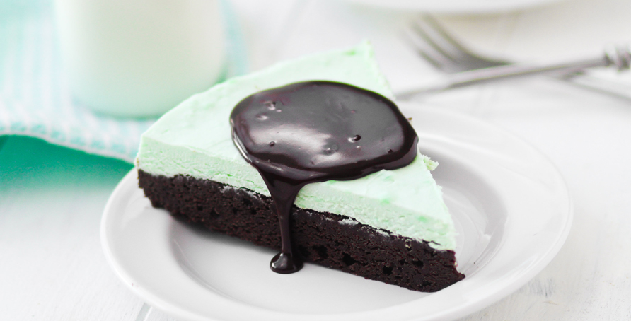 Brownie Bottom Grasshopper Pie