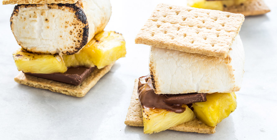 Grilled Pineapple S'mores