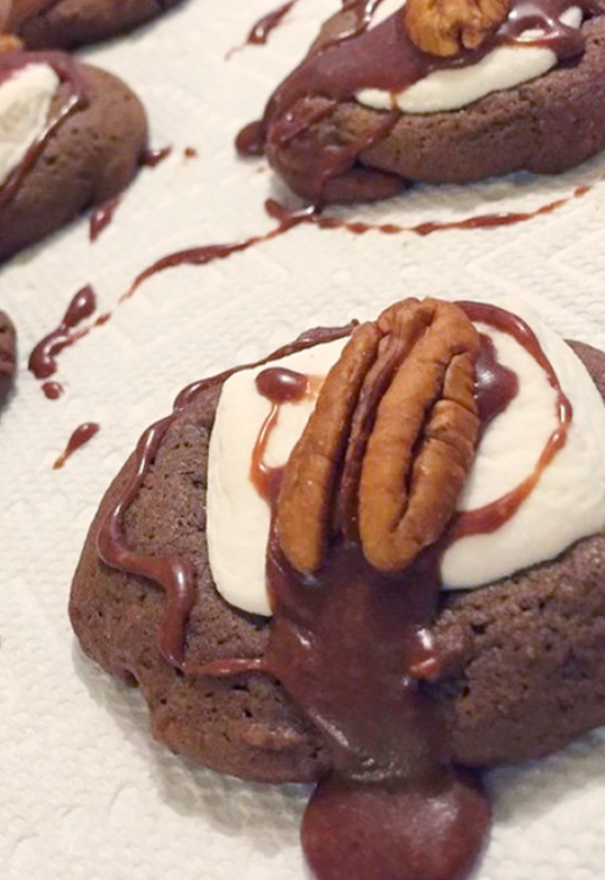 Chocolate Fudge Marshmallow Cookies Campfire Marshmallows