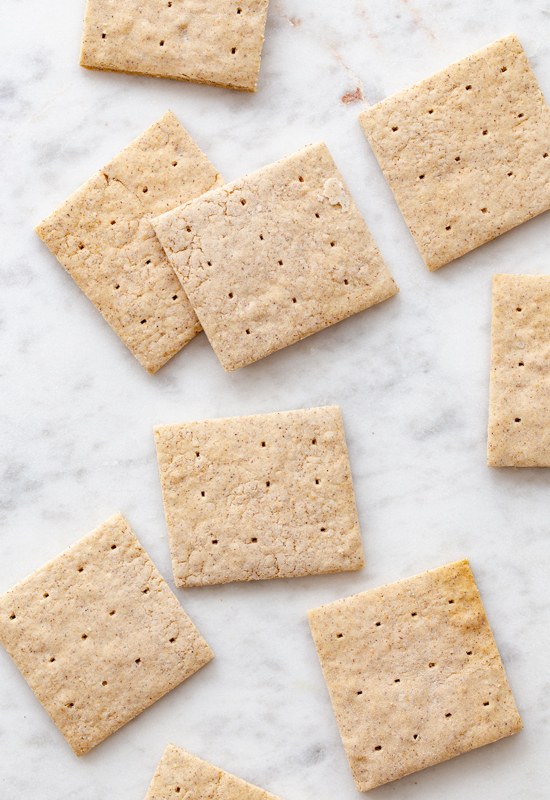  Gluten Free Graham Crackers spread out on counter