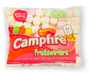 Fruit Flavored Mini Marshmallows - 10 Ounces of Assorted Orange Lemon  Strawberry Lime Fresh Delicious Colorful Marshmallows