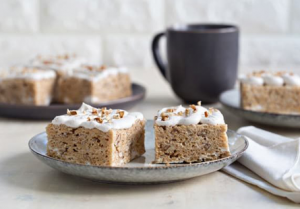 Frosted Maple Pecan Cereal Treats
