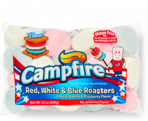 Red White and Blue Roasters marshmallows